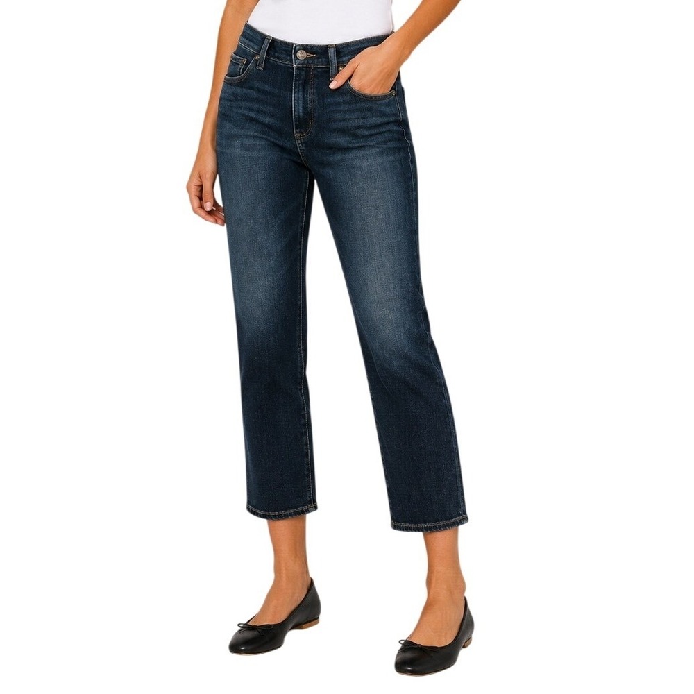 Lucky Brand Dark Wash Sweet‎ Crop Straight Leg Denim Jeans Womens 6/28